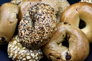 Bagel close up